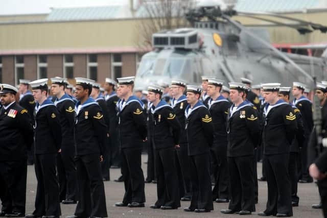 Sailors pictured at HMS Sultan  Picture: Ian Hargreaves  (100481-8)