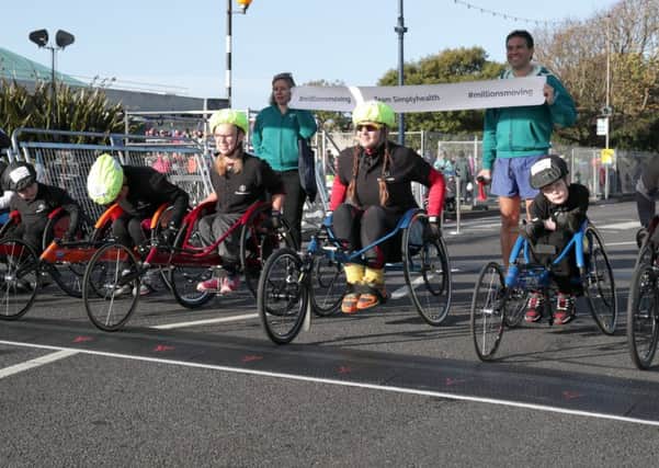 The wheelchair event at the Great South Run