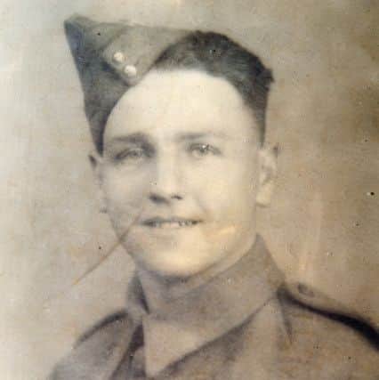 Bobby Tallack in the Royal Engineers uniform