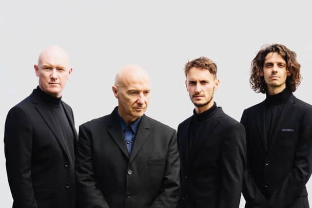 Midge Ure's new band Band Electronica. From left: Russell Field, Midge Ure, Joseph O'Keefe and Cole Stacey.                    Picture: Andy Siddens.