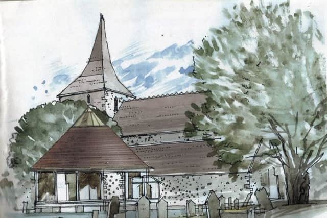 VITAL An artists impression of the new annexe at St Marys Church, Hayling Island