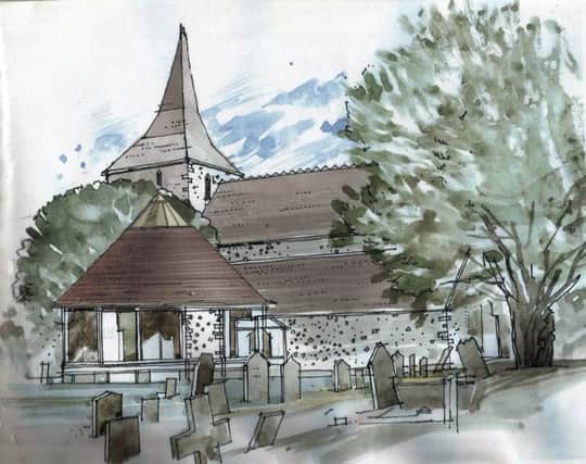 VITAL An artists impression of the new annexe at St Marys Church, Hayling Island