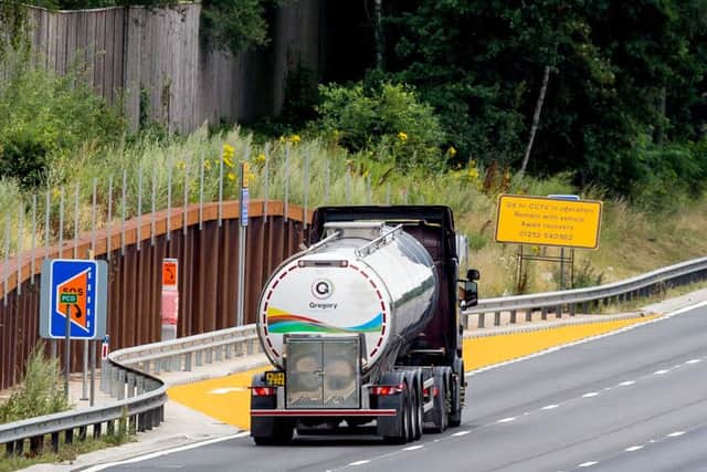 Part of the M3 has been converted into a smart motorway with emergency refuge points. Picture: Stuart Thompson Photography