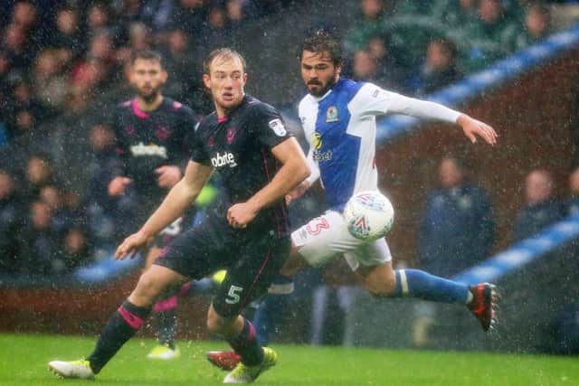 Matt Clarke in action against Blackburn. Picture: Joe Pepler