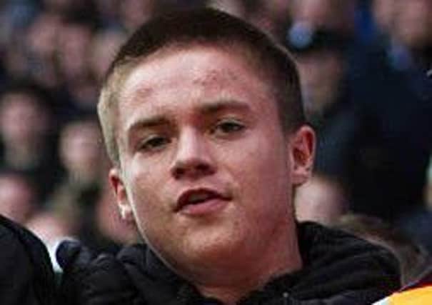 One of the men police want to speak to after disorder at the Pompey v Oldham game on September 30, 2017.
