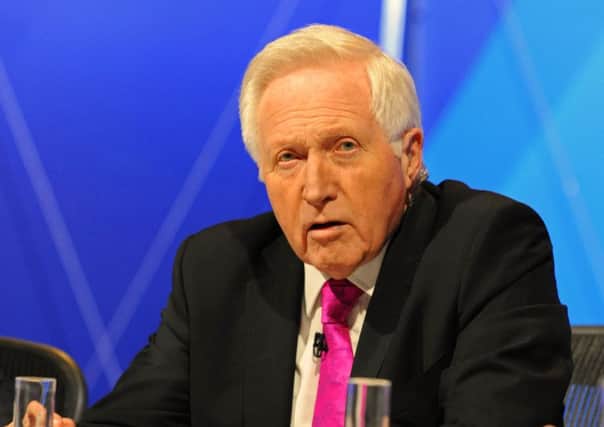 Host of Question Time David Dimbleby. Picture: Sarah Standing