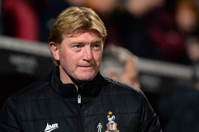 Bradford boss Stuart McCall Picture: Bruce Rollinson