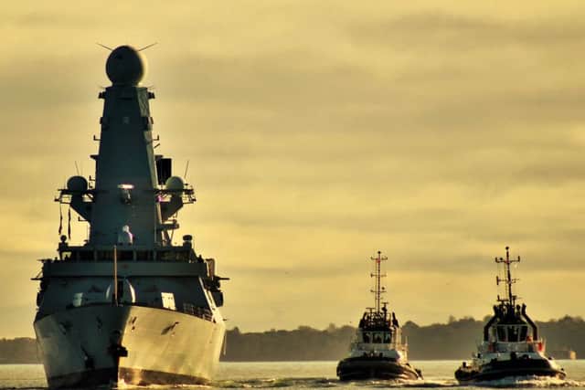 Tracy Goddard from Waterlooville caught HMS Duncan passing through the Solent on her way to Portsmouth Harbour