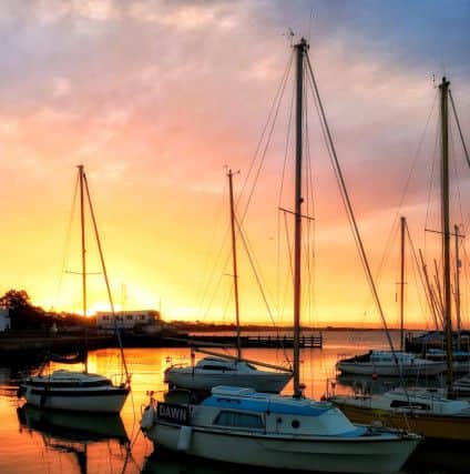 Simon Higgins snapped beautiful skies over The Haven at Hill Head