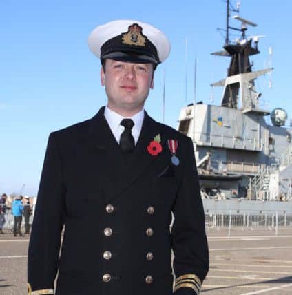 Lieutenant Commander Hugh Harris Picture: Habibur Rahman (171478-012)