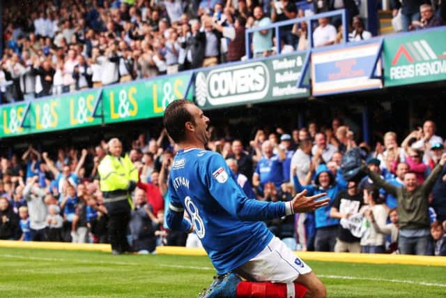Brett Pitman returns to Pompey starting line up