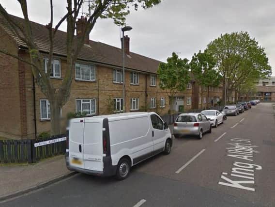 King Albert Street in Portsmouth where a boy and a man were robbed at knifepoint (image via Google Maps)