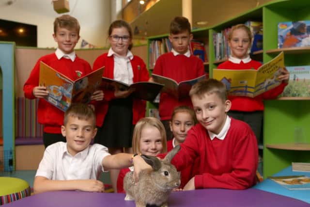 Nibbles and Cupcake with pupils at Gosport's Newtown C of E Primary School Picture : Habibur Rahman