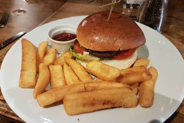 The cheeseburger at The Dolphin in Botley
