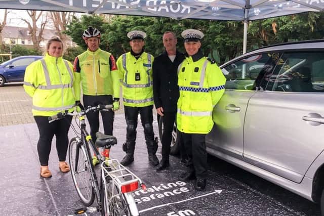 Police carrying out a close pass operation in Portsmouth in a week-long crackdown in October