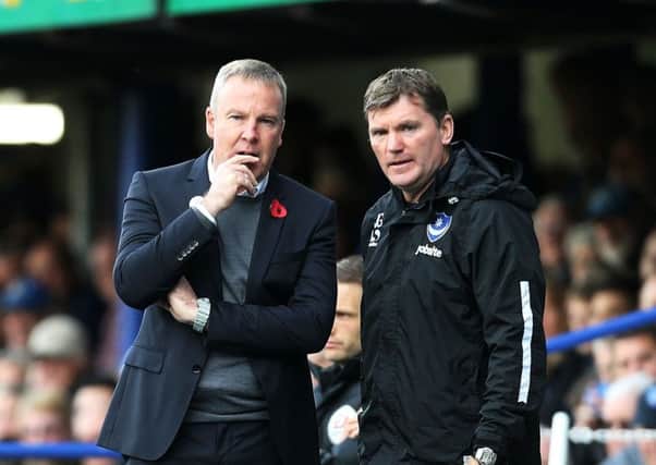 Kenny Jackett, left, and Joe Gallen. Picture: Joe Pepler PPP-171029-143011001