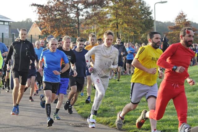 The Whiteley parkrun Halloween fancy dress event. Picture: Ian Hargreaves (171243-08)