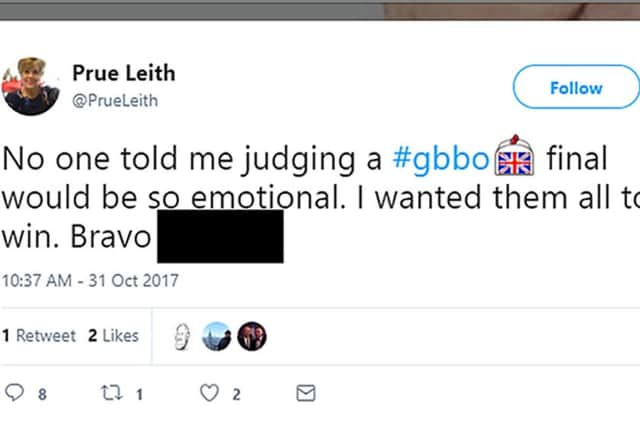 Prue Leith's now-deleted tweet