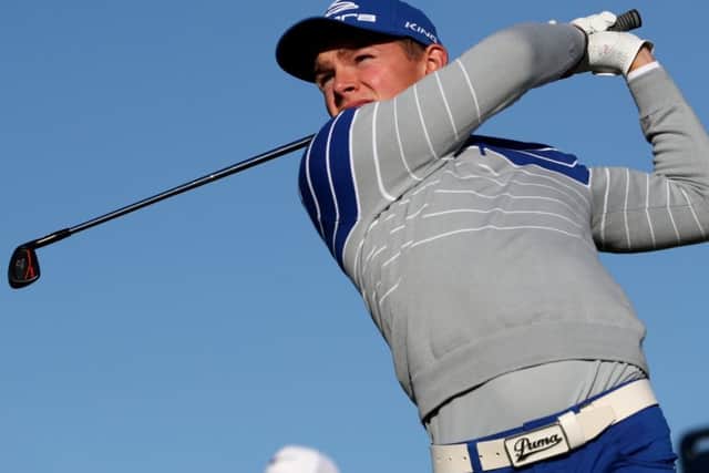 England's Scott Gregory tees off on the fourth hole during day one of The Open Championship 2016 at Royal Troon Golf Club, South Ayrshire. PPP-170302-102226002