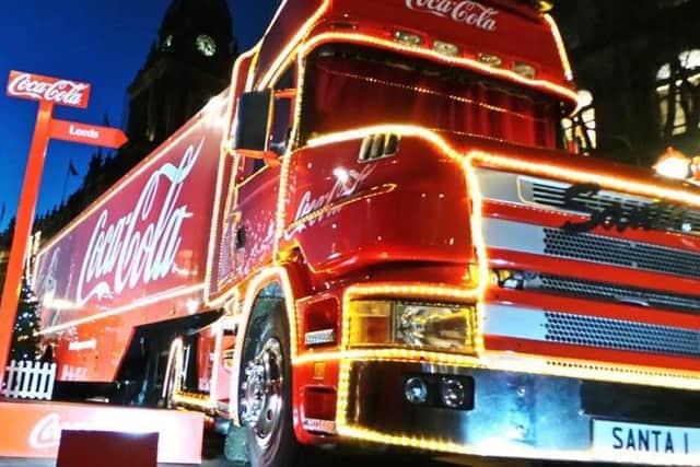 The Coca-Cola truck