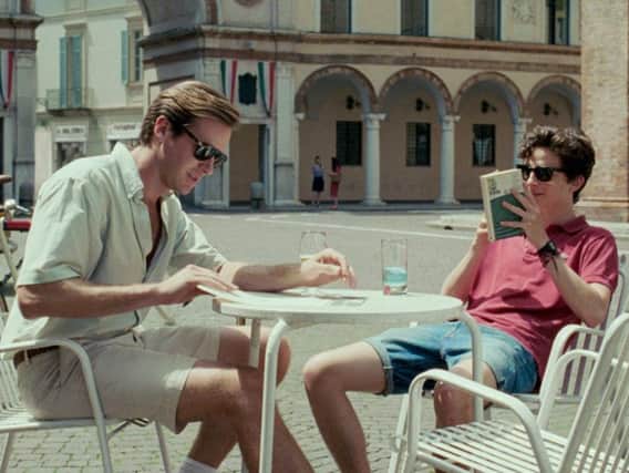Armie Hammer and Timothee Chalamet in Call Me By Your Name.