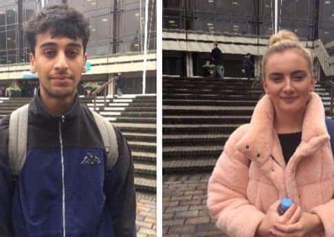 Rohin Johal (left) and Becky Warne