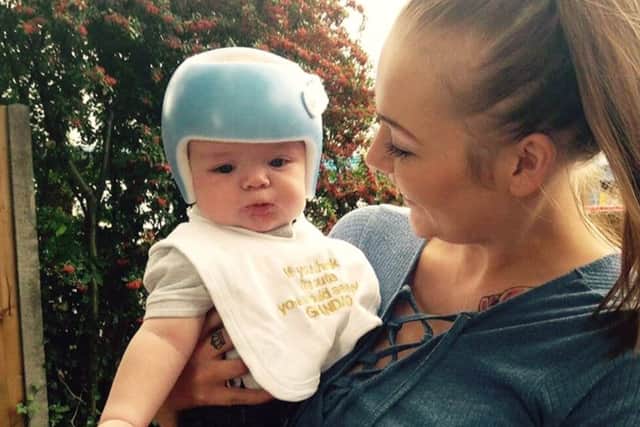 Bianca-Jade Lippiatt with her son George Lippiatt