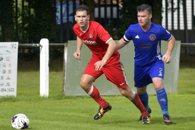 Jack Maloney put Horndean ahead from the spot at home to Shaftesbury Picture: Neil Marshall