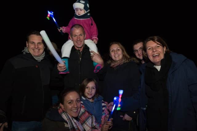 The Williams and Bowman Family, one of the many who attended the display. Picture: Vernon Nash