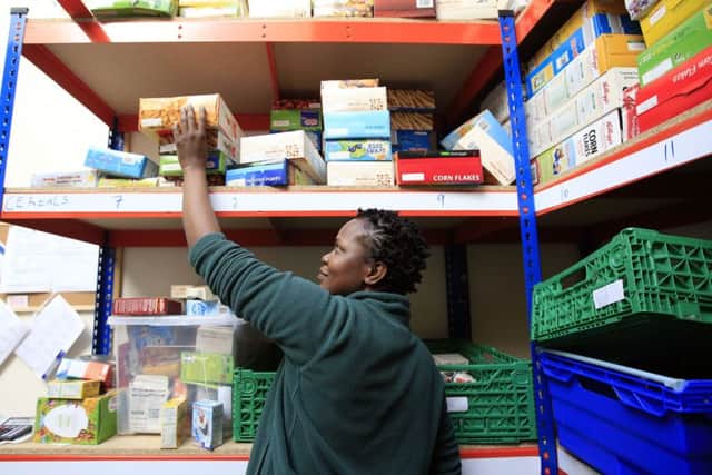 A Trussell Trust food bank. Photo: Jonathan Brady/PA Wire