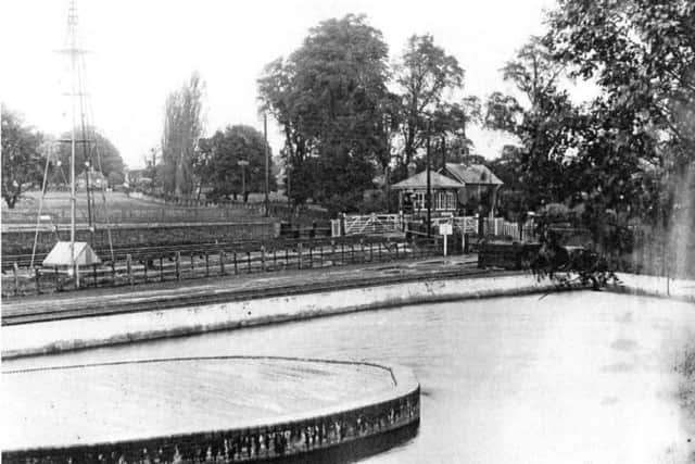 A rare photograph of the former engineers level crossing at Bedhampton waterworks. Picture: Barry Cox Collection
