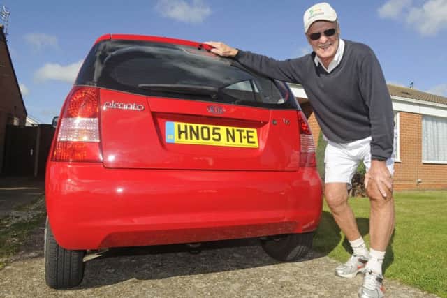 John Matthews from Lee on the Solent is all smiles after Streetwise stepped in to get his car repaired after a lorry backed into it
Picture Ian Hargreaves  (171218-1)