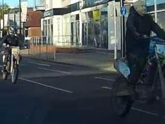 Two of the riders in Havant police want to speak with.