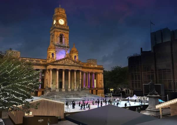 What the ice rink will look like in Guildhall Square