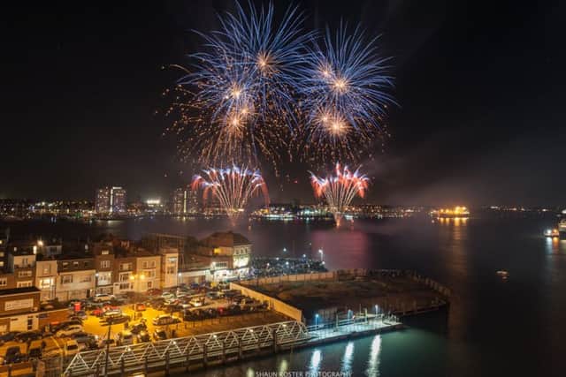 Gunwharf fireworks last year Picture: Shaun Roster