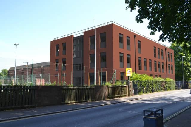 A computer-generated image o f Portsmouth Academy's proposed state-of-the-art new building