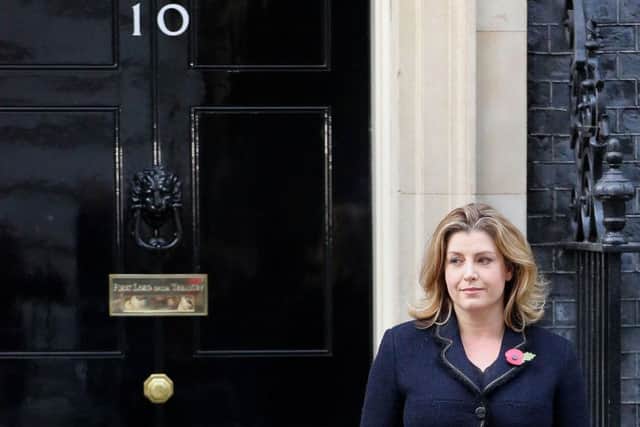 Penny Mordaunt leaving 10 Downing Street, London, after she was appointed as International Development Secretary following the resignation of Priti Patel. PRESS ASSOCIATION Photo. Picture date: Thursday November 9, 2017. See PA story POLITICS Patel. Photo credit should read: Rick Findler/PA Wire POLITICS_Patel_145902.JPG