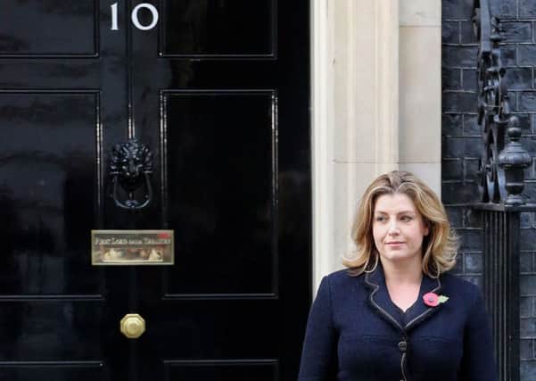 Penny Mordaunt leaving 10 Downing Street, London, after she was appointed as International Development Secretary following the resignation of Priti Patel. PRESS ASSOCIATION Photo. Picture date: Thursday November 9, 2017. See PA story POLITICS Patel. Photo credit should read: Rick Findler/PA Wire POLITICS_Patel_145902.JPG