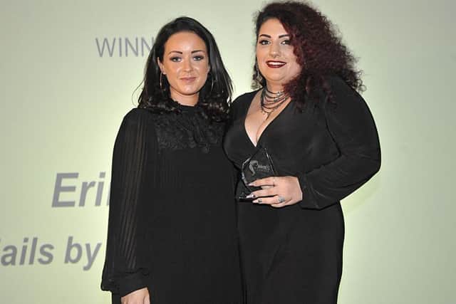 Sponsor Sasha Francis, left, and Nail Technician of the Year winner Erin Searle from Nails by Erin in Fareham