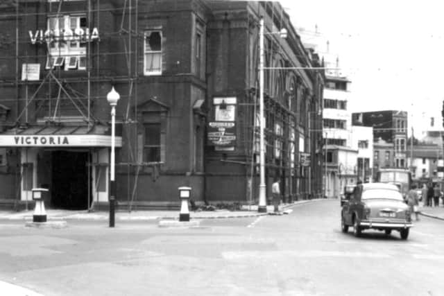 The Victoria Cinema in Commercial Road at its junction with Cambridge Road, 1962. This is where Commercial Road begins its long journey north to Kingston Crescent. Picture: Eddie Wallace