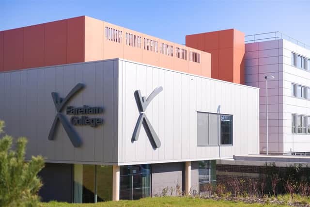 Fareham College in Bishopsfield Road, Fareham