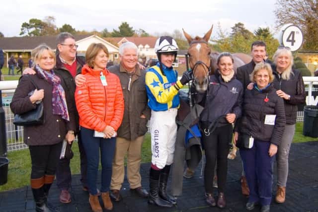 Don Lami and his connections following bumper success at Fontwell