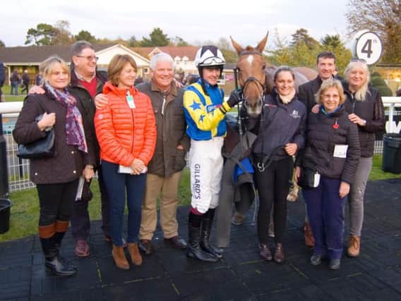 Don Lami and his connections following bumper success at Fontwell