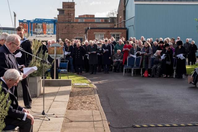 Remembrance at HMS Hornet, Gosport
 Picture: Andrew Hurdle (171211-160305006)