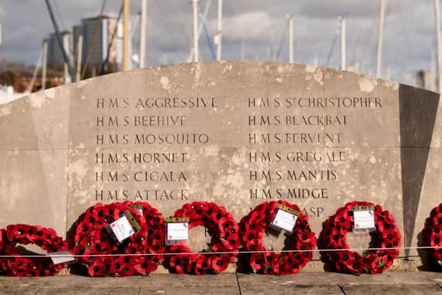 The memorial at HMS Hornet, Gosport
Picture: Andrew Hurdle (171211-160226006)