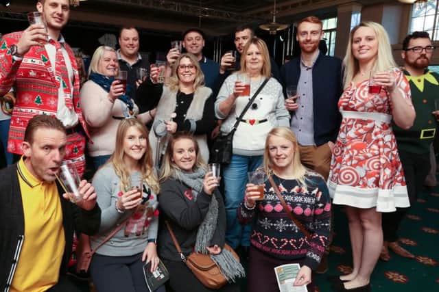 Revellers at last year's Portsmouth Beer Festival at the Guildhall