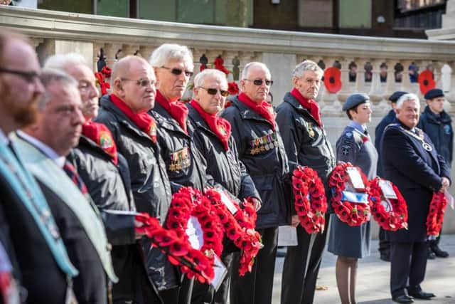 Hampshire Police Male Voice Choir at the remembrance parade at the Guildhall, Portsmouth, last Friday