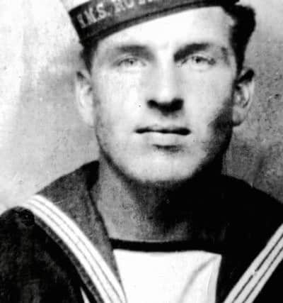 William Hall on joining HMS Royal Oak, aged 17.