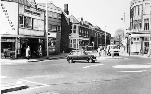 The junction of London Road, North End, and Gladys Avenue, 1976.