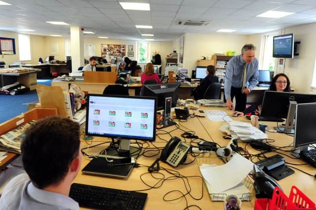 A busy newsroom  - one of the most invigorating places in which you'll ever work